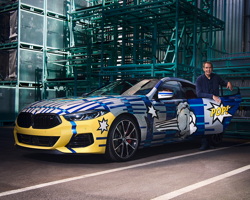 Jeff Koons&#8217;un Otomobili Sanat Eserine Dönüştüren BMW M850i x Drive Gran Coupé Tasarımı