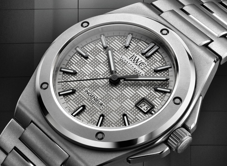 IWC Ingenieur çelik, gri kadran erkek spor lüks kol saati, İsviçre, Swiss Made, Otomatik Mekanizma