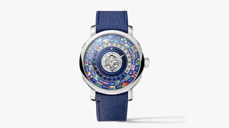 Louis Vuitton Escale Worldtime Flying Tourbillon dünya zamanı GMT fonksiyonlu tourbillon erkek kol saati 