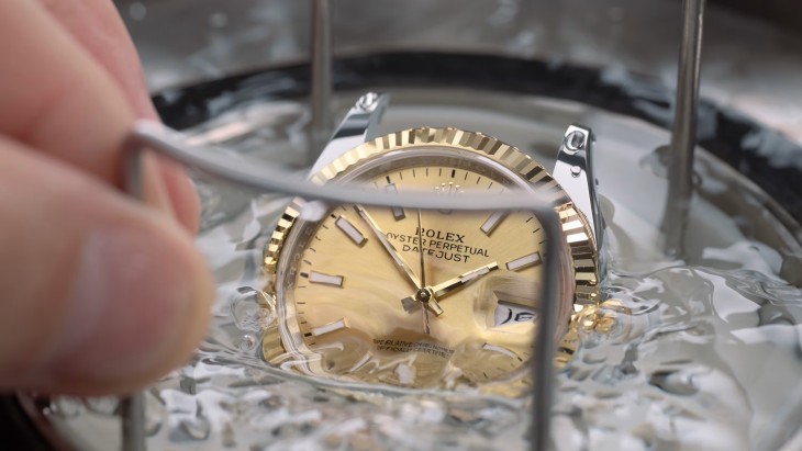 Rolex Datejust sarı altın su geçirmezlik testi, yetkili servis bakımı