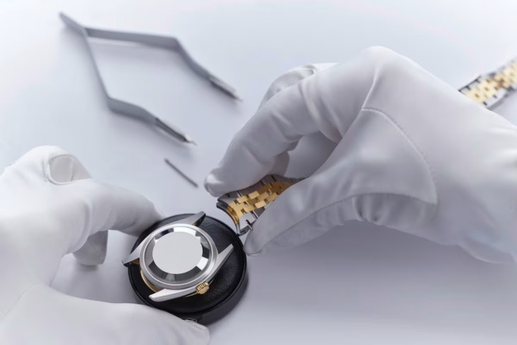 Rolex Datejust sarı altın rolesor jübile bilezik, saat bakımı, Rolex yetkili servisi
