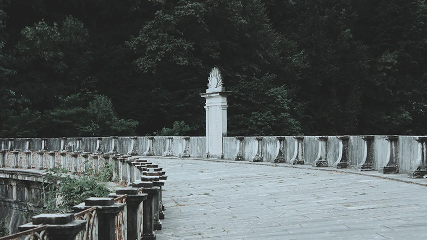 Belgrad Ormanı'nda, yemyeşil sık ağaçların gölgesinde uzanan, zamana meydan okumuş, süslü ve yıpranmış taş korkuluklara sahip, hafifçe kıvrılan geniş bir su kemeri veya tarihi köprü yolu, ortasında yükselen dekoratif bir sütunla dikkat çekiyor.